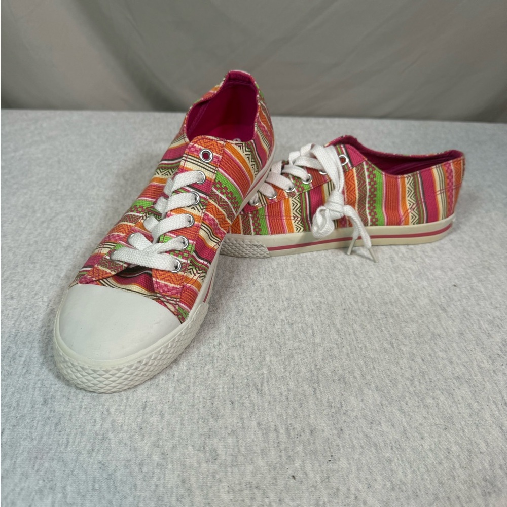 Airwalk Retro Pink Striped Skate Sneakers‎ Size 7.5 NWT 🛹